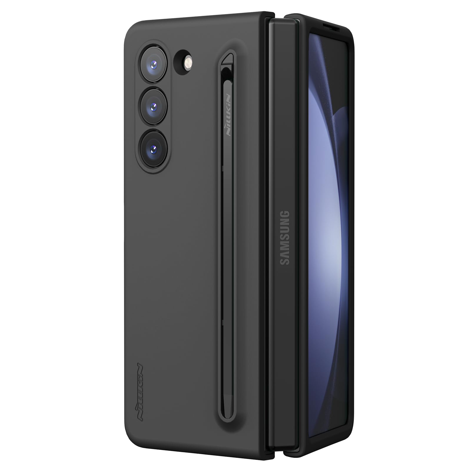 Nillkin Case for Samsung Galaxy Z Fold 5 (7.6" Inch) Flex Pure Fold Liquid Silicone + PC with S Pen Impact Resist Wireless Charging Black (B0CPVC4D5K) Amazon Price History, Amazon Price Tracker