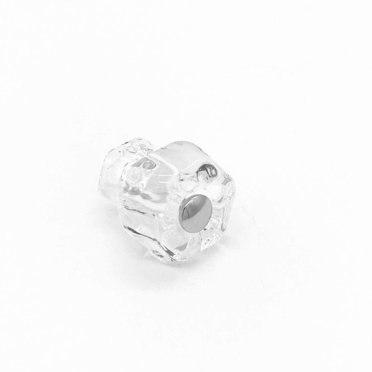 1" Glass Cabinet Drawer Knob Petite Small Antique Clear Glass Hexagon Cabinet Knob Decorative Drawer Knob Pull Glass Furniture Drawer Cabinet Door Knob Antique Drawer Knob Cabinet or Furniture Knob