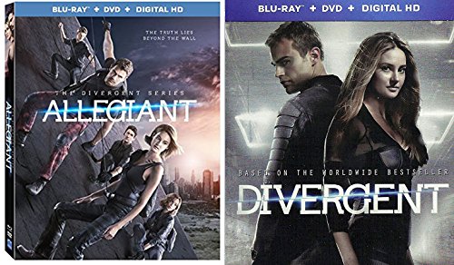 Divergent Steelbook Edition & The Divergent Series: Allegiant (Blu-ray + DVD) Bundle Movie Pack image 3