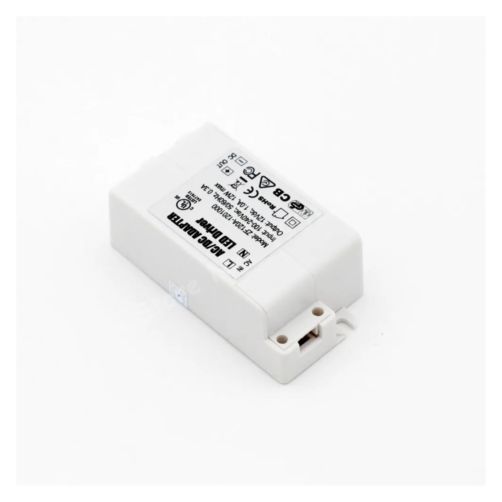 Pilote LED 12 W 1000 mA MR16 MR11 Adaptateur AC/DC Transformateur Entrée AC 100 V-240 V Sortie DC 12 V Convient for les spots LED et les bandes lumineuses LED.