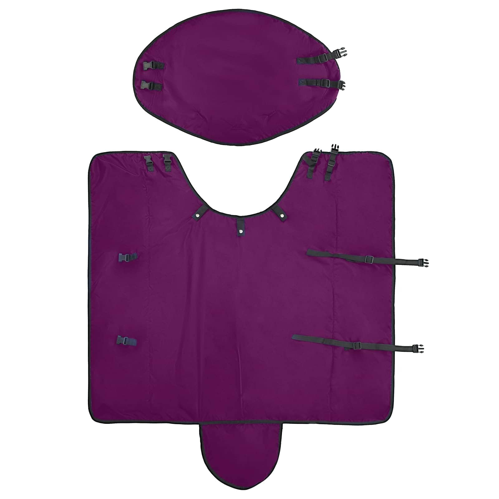 Manta para Caballo Verde Oscuro y Negro 165 cm Poliéster,Deportes,Actividades al Aire Libre,Equitación,Cuidado de Caballos,Mantas y Capas para Caballos,2.164kg-42013166