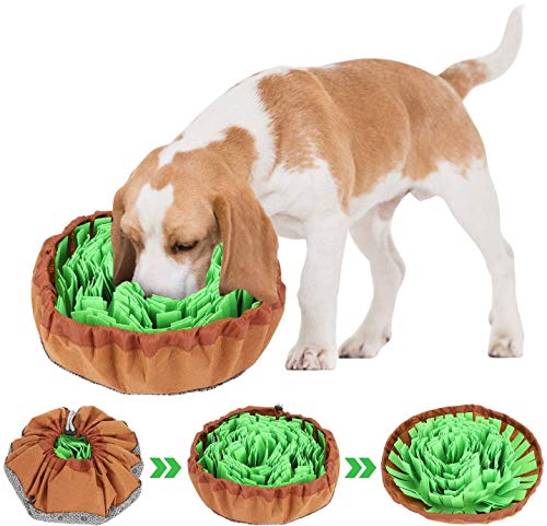 Dog Puzzle Toys, Snuffle Mat for Dogs, Dog Feeding Mat, Pet Maze Food