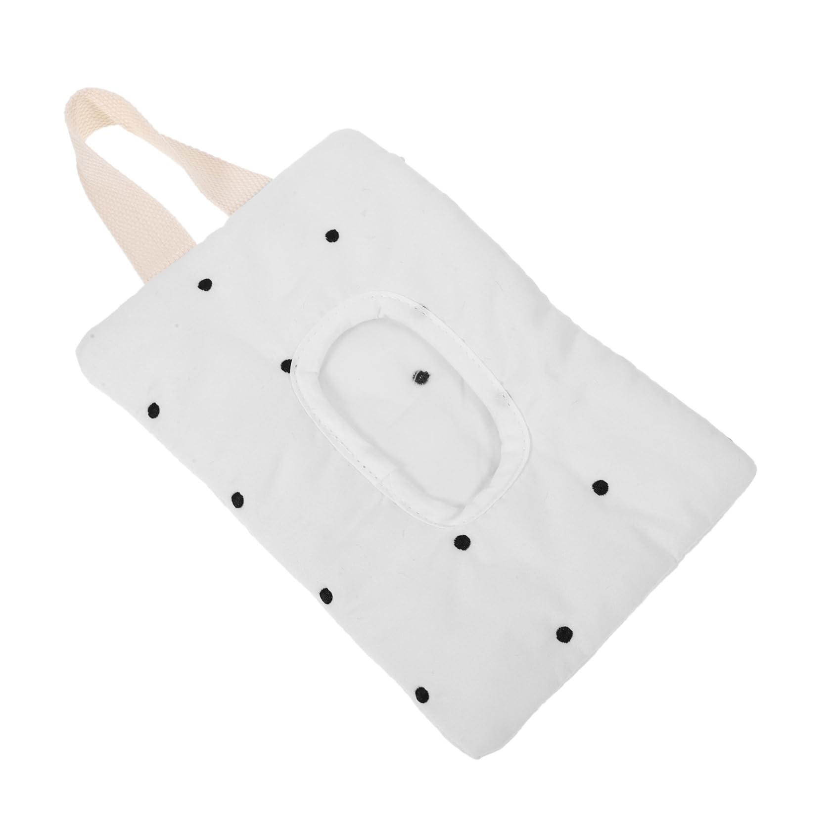 Toyvian 5pièces Housse De Rangement pour Lingettes Humides Pochette Suspendue pour Voiture Distributeur Pratique De Serviettes Papier Accessoire De Poussette Élégant à Pois