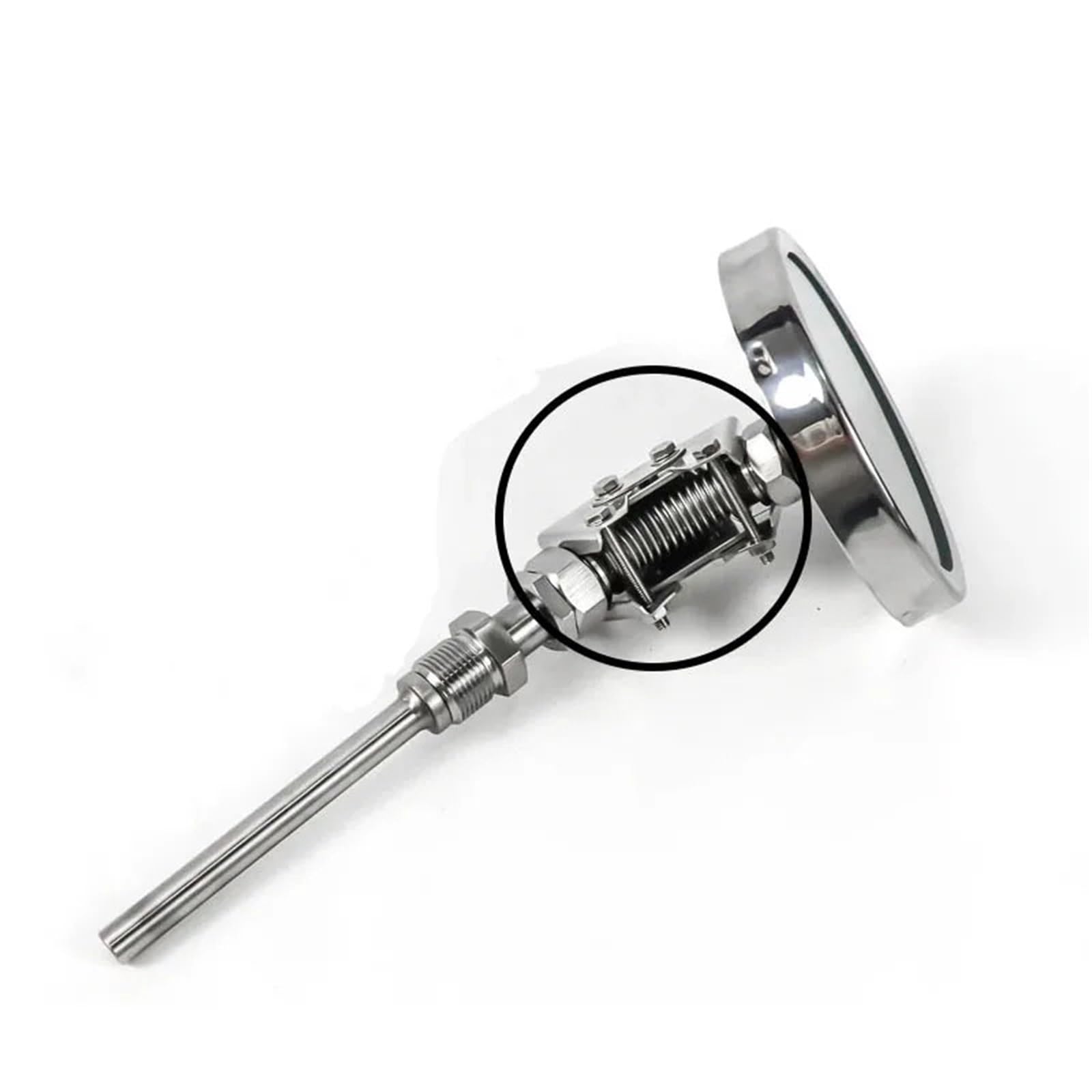 Termómetro bimetálico enchufable de Alta Temperatura, tubería de Aire Acondicionado de Caldera Industrial, 500 Grados(Radial 0-150C-100mm)