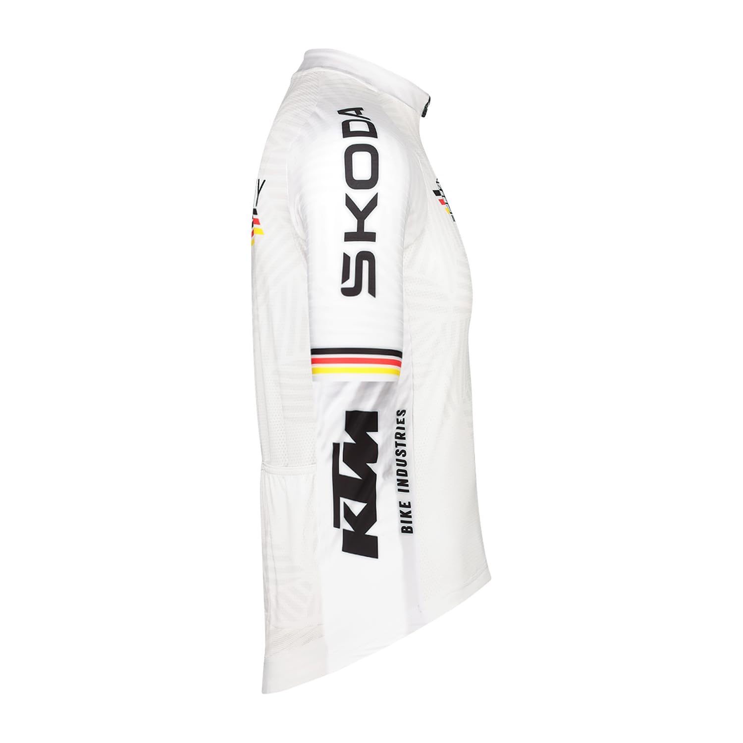 Bioracer Official German Cycling Icon Classic Radsporttrikot Sommer für Herren, Weiß Team Germany, Kurzarm, enganliegende Passform, Größe XS
