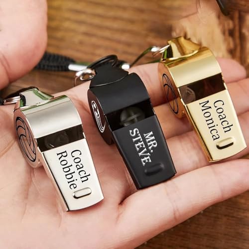 Silbato personalizado de entrenador DOYOUWE en acero inoxidable miniatura 2