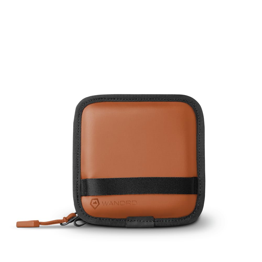 WANDRD Objektivfilterhülle: Bewahren Sie 4 Filter in Ihrem Kamerarucksack oder Ihrer Kameratasche auf, schützen Sie Fotozubehör vor Kratzern, Staub und Stößen (schwarz), Sedona Orange, Einfarbig