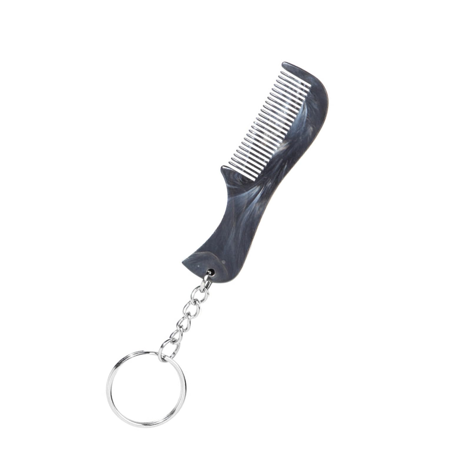 Maxtonser Portable Beard Mustache Comb with Keychain Pocket Hair Comb for Facials Hair Grooming and Styling Hair Straightener Comb