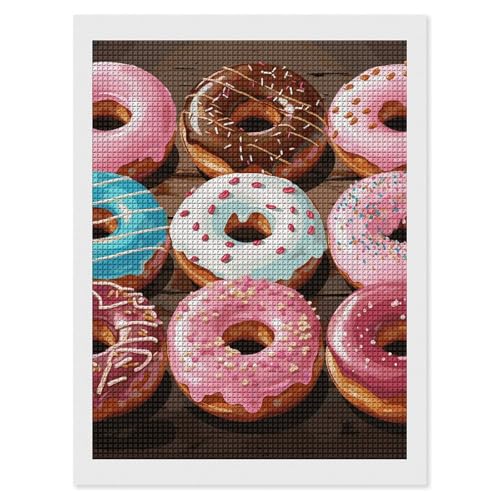 Broderie diamant donuts 5D foret carré kit complet adultes