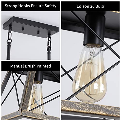 Xipuda XPD-0059 Farmhouse Chandeliers For Dining Room, Rustic Kitchen Island Light Fixture thumb #3