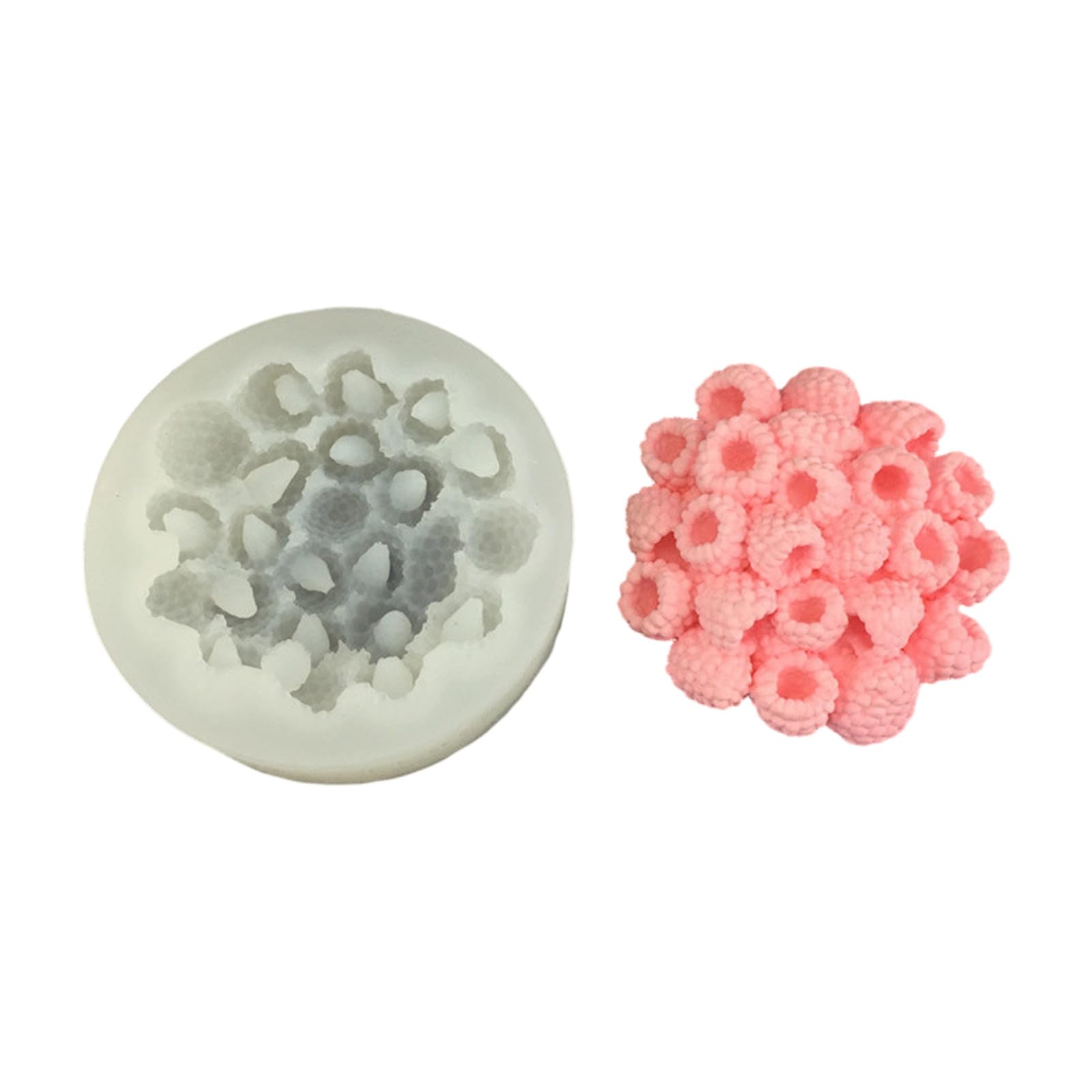 Mekalero Premium Silicone Raspberry Love Molds Safe Silicone Dessert Molds Perfect for Fondant and Cupcakes Food Grade Baking Mold