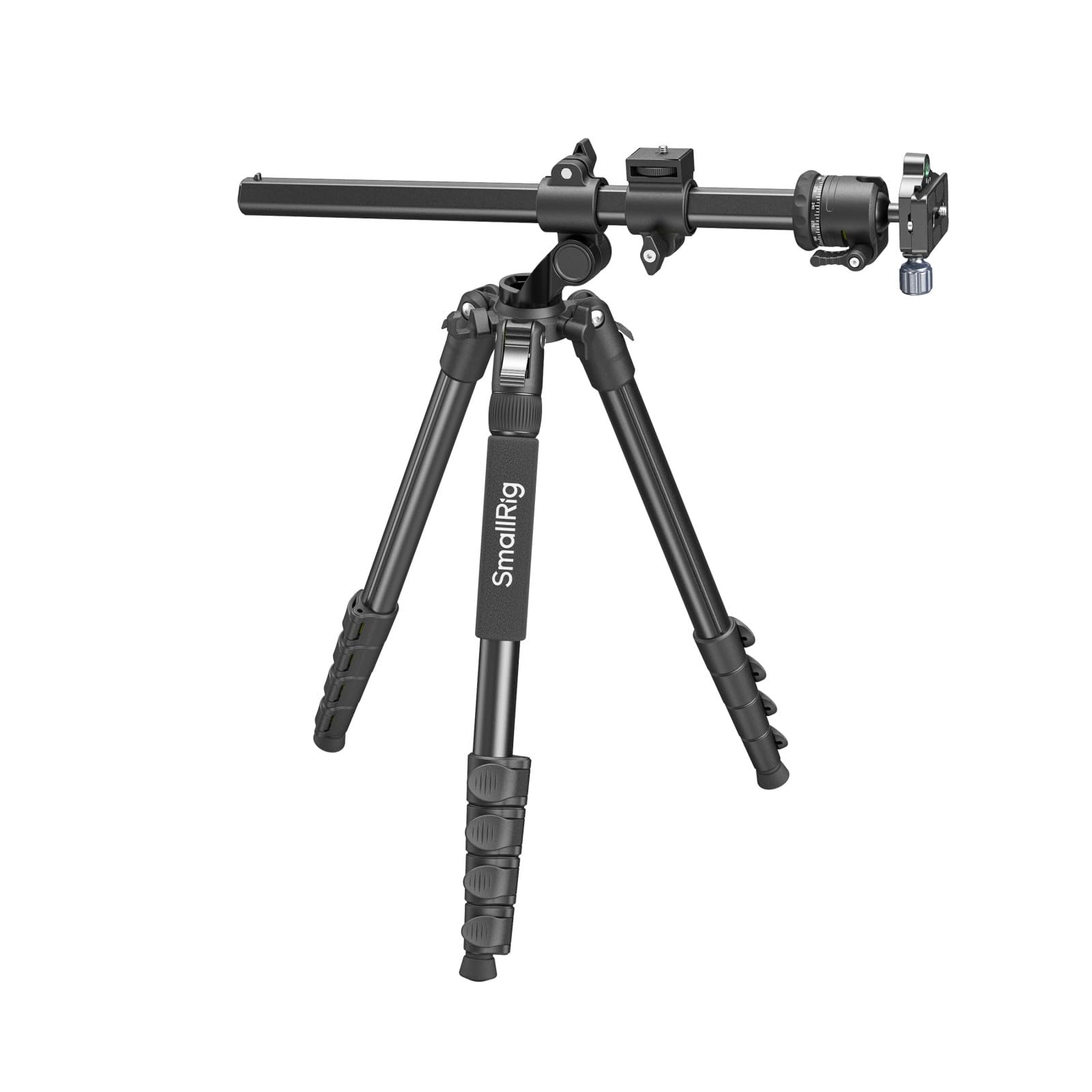 SMALLRIG Trépied Horizontal CT25 164 cm (64,5") pour Appareil Photo avec Support pour Smartphone et Sac de Transport, Charge Maximale de 10 kg (22 lb) pour Prises de Vue Aériennes.