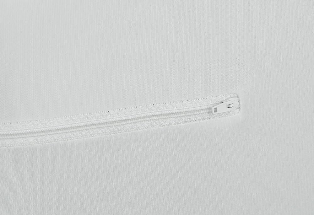 Velfont Funda de Colchón Impermeable AlerProTECH, Blanco, Algodón, Antialergias, Cremallera en U, Compatible con Colchones de hasta 30 cm de Altura (90 cm)