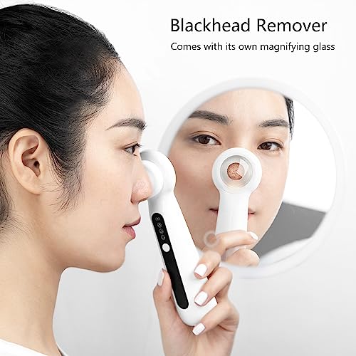 Blackhead Remover with Magnifier, Visible Vacuum Facial Pore Cleanser Sucker Acne Remover 3 Speed & 3 Suction Tips - Image 3