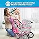 Kinderplay Puppenwagen ab 2 Jahre, Puppenbuggy ab 2 Jahre - Leichte und Stabile Konstruktion | Höhenverstellbar von 33 bis 63 cm | Spielzeug ab 2 Jahre Mädchen, KP0261S