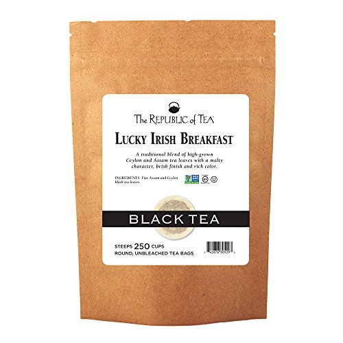 Image of The Republic of Tea - Lucky Irish Breakfast Black Tea Bags, Naturally Caffeinated, 250 Servings
