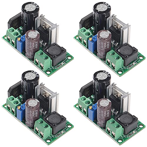 4PCS AC/DC Abwärtswandler von AC 5-30V zu 2,5-35V, 12V, 24V, 36V, 48V Spannungsreglerplatine 2A Einstellbares Volt Netzteilmodul