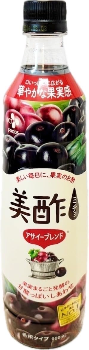 Amazon.co.jp: 美 酢 ミチョ アサイーブレンド 900ml CJ 限定
