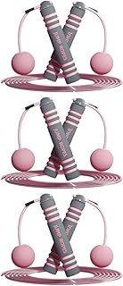3 Sets jump rope Cable wire rope exercise jumping rope for weight loss Indoor Jumping Ropes Freeweight Skipping Rope Ropeless Skipping Rope pvc steel wire fitness fat burning Toddmomy