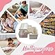 MaxEarn 3-Regal Medikamenten Aufbewahrung Groß, 32 X 18 X 22 Cm Hausapotheke Box Medizinbox, Weiß Medikamenten Organizer Box, Erste-Hilfe-Box, Medizinkoffer, Sortierbox füR Haarschmuck und Kosmetik