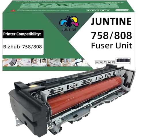 JUNTINE 758 808 Fuser Unit Replacement for Konica Minolta 758 808 Fuser Unit Compatible with Konica Minolta Bizhub 758 808 Printer,250K(110V,1-Pack)