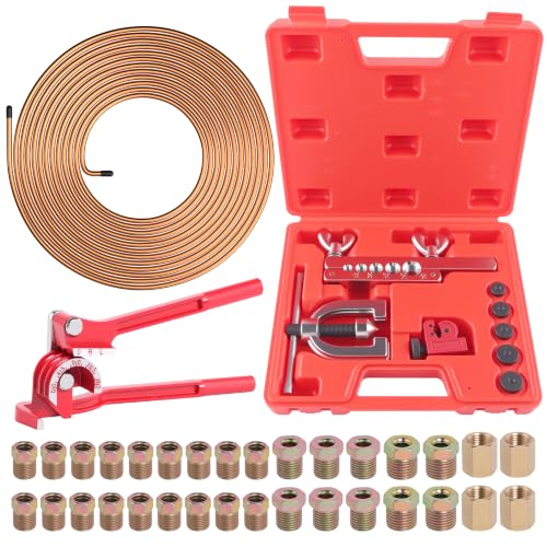 Ailbiuko 1/4" Brake Line Repair Kit with 32Pcs Fittings & 25 FT Tubing by Ailbiuko - Used condition - US$33.78