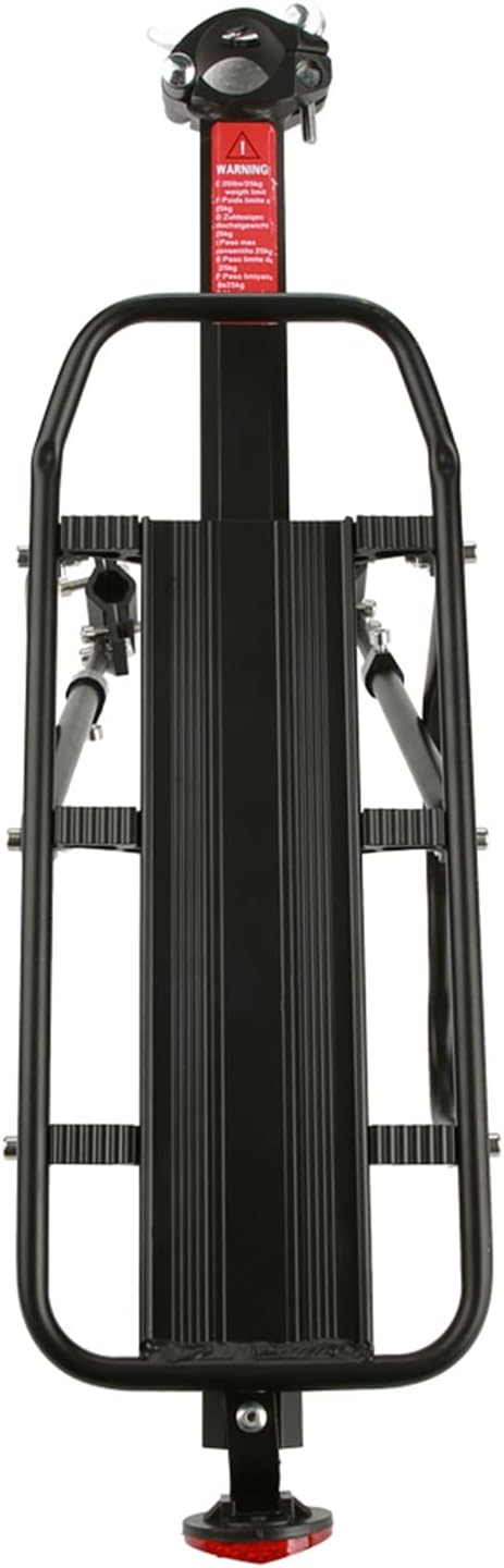 Bike Seat Rack,Rear Bike Rack,Bike Cargo Rack with Reflective Light,Quick Release Mountain Road Bicycle Rear Racks,Universal Rack Carrier Cycling Accessory