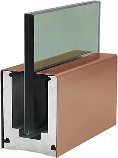 SAFWELAU Barandillas de Diseño Balaustre de Barandilla Abrazadera de Espiga para Piso/integrada/Montaje Lateral, Negro/Plata/Oro Soportes Rieles Poste para terraza de jardín con balcón (Color : Rose