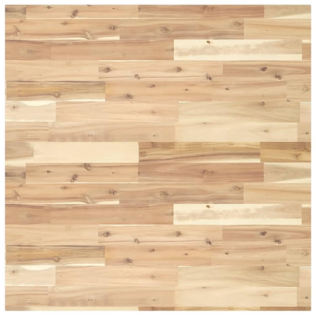 vidaXL Tablero de Mesa Cuadrado Madera Maciza Acacia 80x80x2 cm, Tablero de Mesa de Repuesto, Tablero de Mesa Cuadrado, Tablero de Mesa Cuadrada