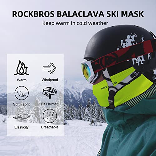 Image of ROCKBROS Windproof Thermal Balaclava Ski Mask for Men and Women Cycling