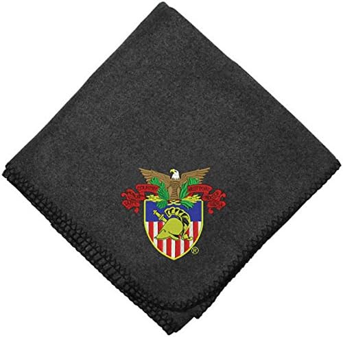 West Point Crest Embroidered Charcoal Stadium Blanket (50"x60")