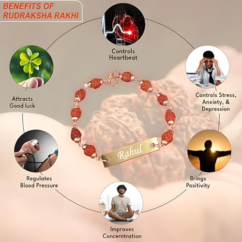 Image of Men's Personalized Wallet with Name Rakhi. Customized Slim Stylish Leather Purse with Metal Name Plate & Charm I Rakhi for Brother and Bhabhi Eco Friendly Rakhi Fo Bhai, Brothers Rakhi