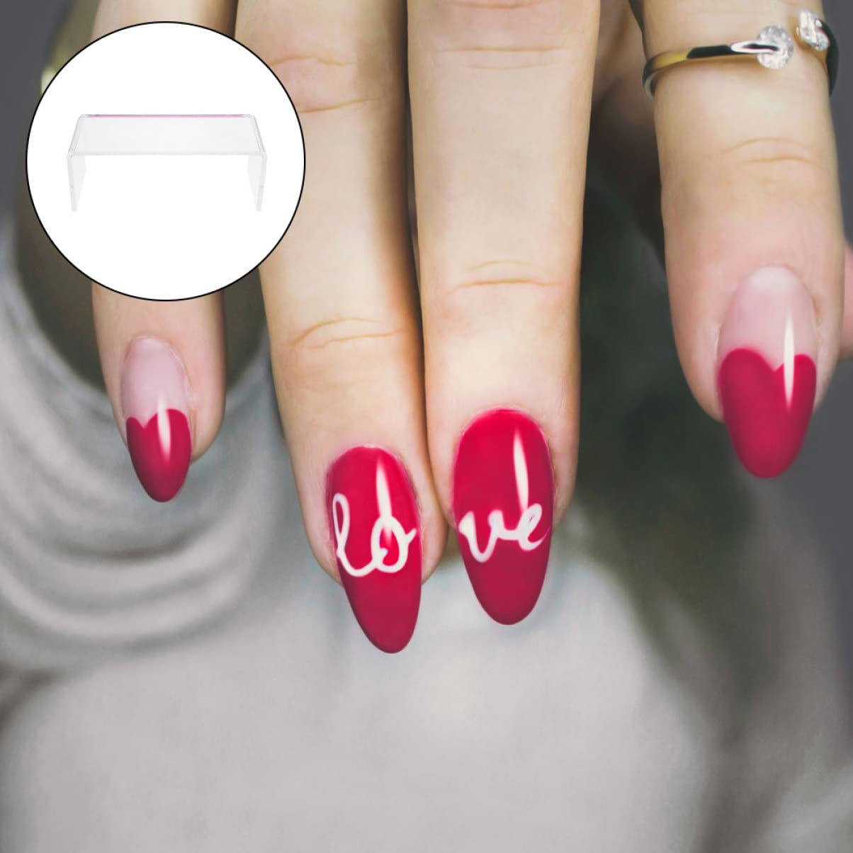 Cuscino per Mani Nail Art in Acrilico Bianco Rinforzato | Polso, Uso Manicure e Salone, Supporto Pratico, Aiuta a Proteggere Piano Dalla Polvere