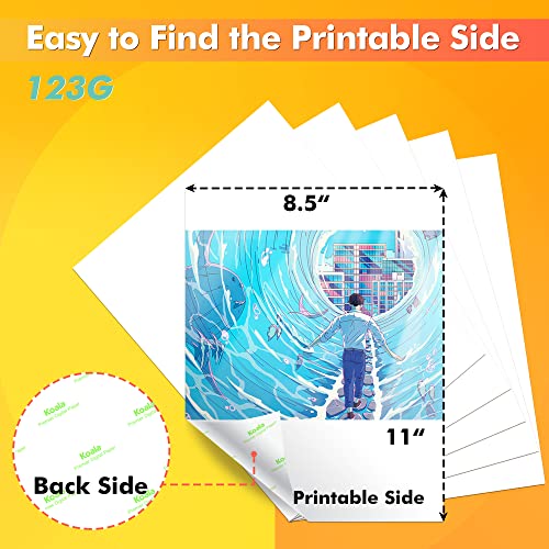Koala Sublimation Paper 8.5X11 Inches Easy To Diy T-Shirts, Tumblers, Mugs Only Compatible With Inkjet Sublimation Printer Sublimation Ink 100 Sheet 123G #TOP6