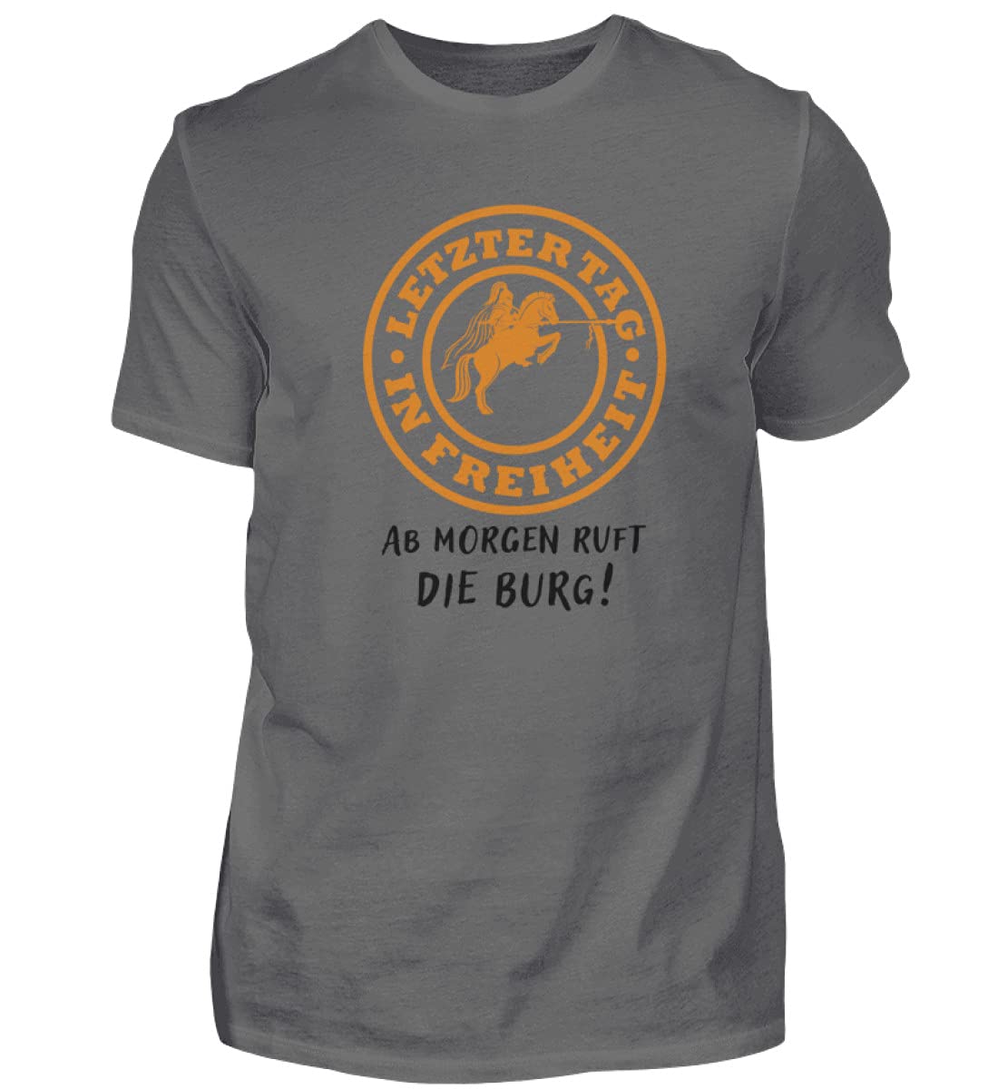 generisch Ginebra el último día en Libertad: Despedida de Soltero, JGA – Camiseta para Hombre Gris Oscuro M