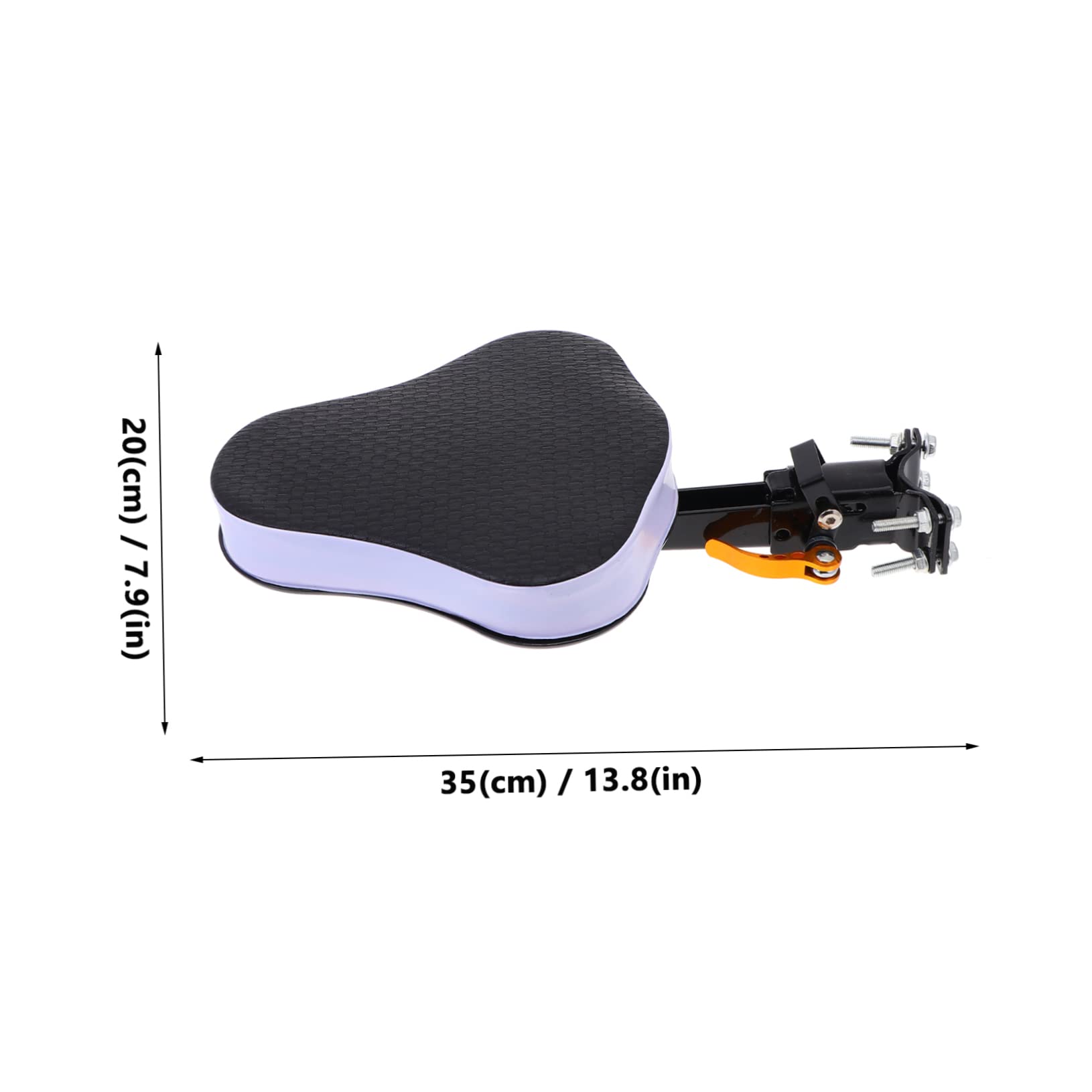 Toyvian Siège de Vélo pour Garçon et Fille en Acier Carbone Noir Mousse, Finition Soignée et Robustesse, pour Vélo Électrique et Sécurité Bébé