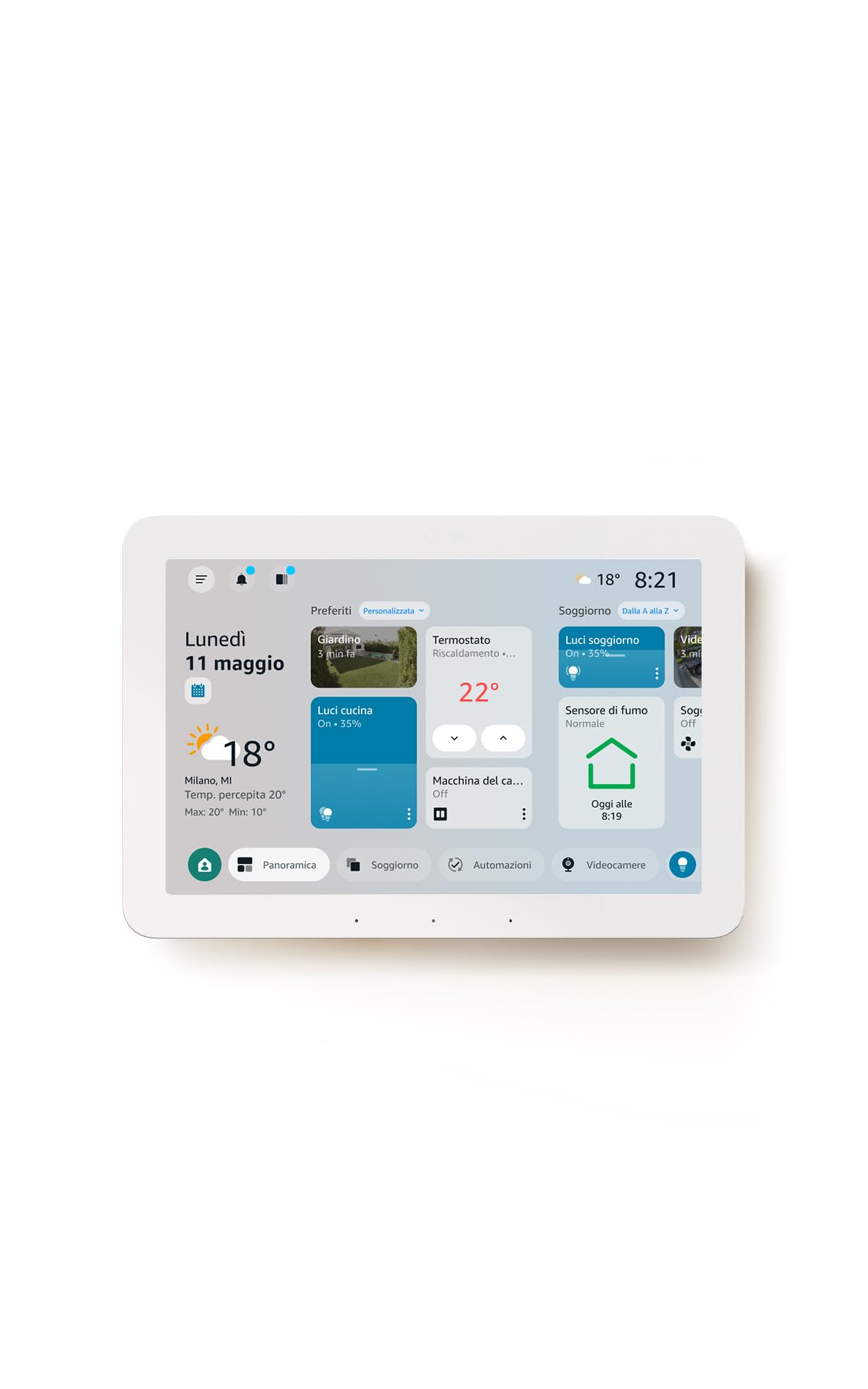 Amazon Echo Hub, da 8’’: pannello di controllo per la Casa Intelligente, scopri un’interfaccia rinnovata con opzioni di personalizzazione e Alexa+. Compatibile con migliaia di dispositivi.