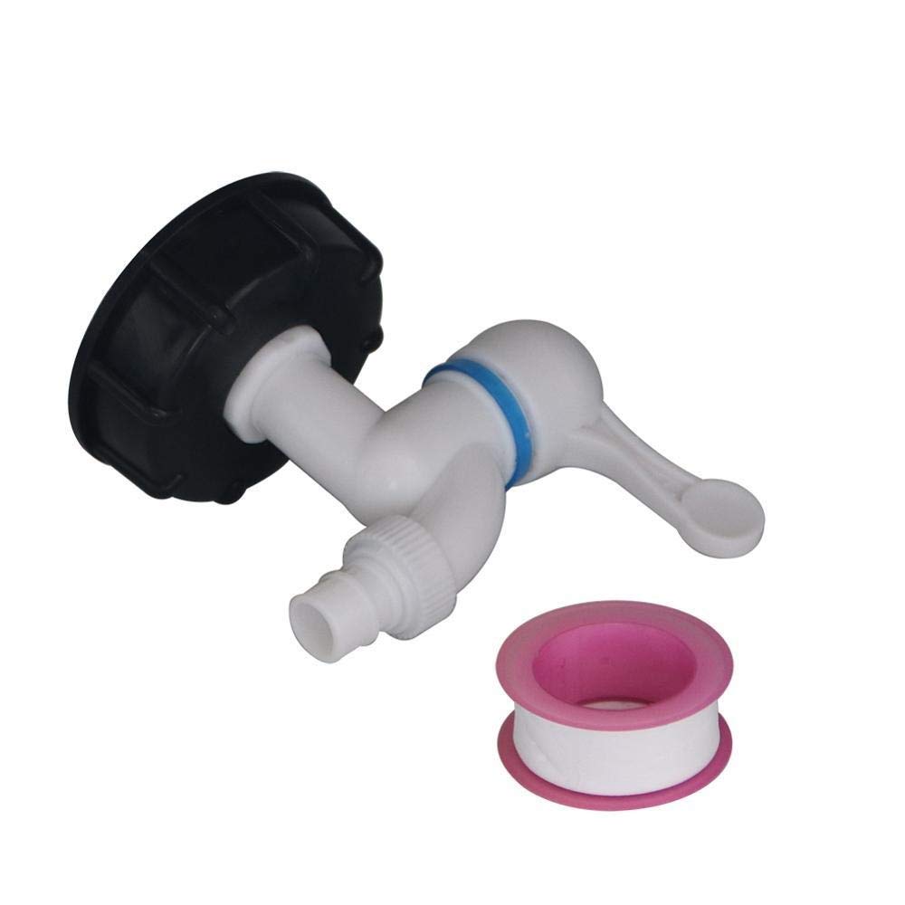 Narzędzia do naprawy rur S60x6 IBC Zbiornik adapter do tworzywa sztucznego 1/2 "Dotknij Złącza zastępcze Wymiana Strona główna Ogród Złącza wodne Opróżnia adapter Kran