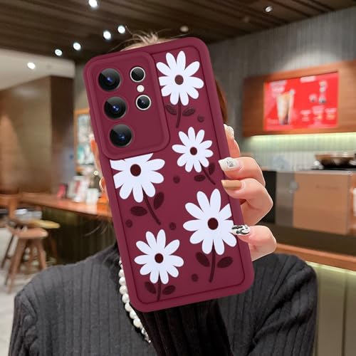 Image of Compatible with Samsung Galaxy S26 Ultra Case, Wine Red