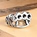 Silver Biker Ring 316L Stainless Steel Boxing Gloves Hand Buckle Soft Gothic Sz 7-13