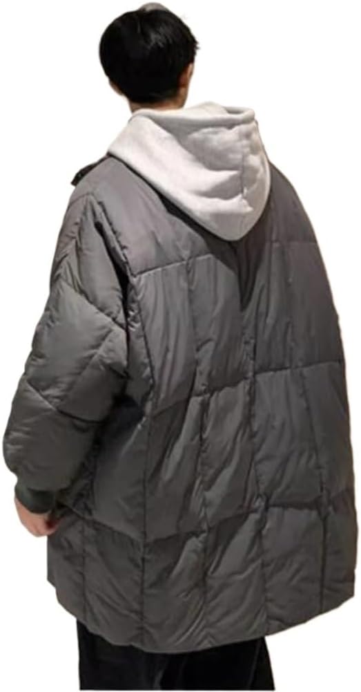 VIDI Warm Standing Collar Loose Bread Coat In The Long Down Jacket Men's Winter Thickening