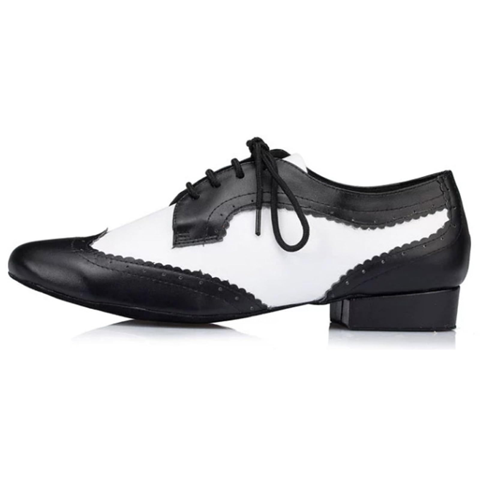 Zapatos de Danza Moderna para Hombre Zapatos de Baile Tacón 2.5cm Bajo para Escenario De Tango En Interiores