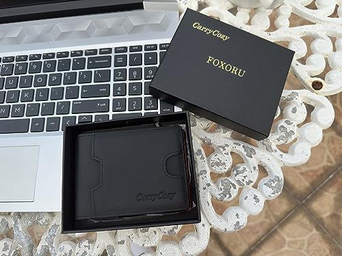 Mens Wallet Slim Minimalist Natural Leather Wallets Thin Money Clip for Men RFID Blocking Credit Card Holder Bifold Front Pocket Travel Mini Billfold3