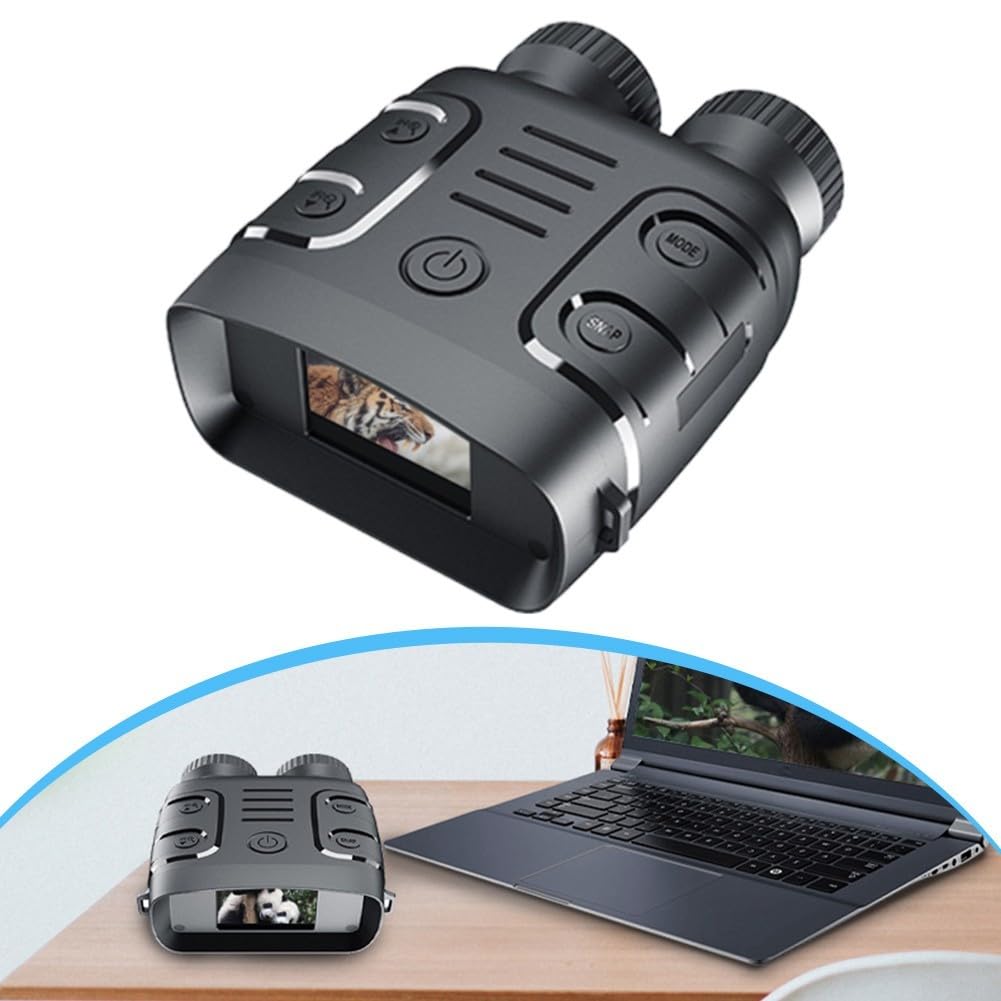 Nachtfernglas 2,5 K, mit 6,1 cm Bildschirm und 800 m Reichweite, für Ultra-HD-Foto-Videoaufnahmen, Infrarot, All-Black, Dual-Use Tag Nacht Gerät