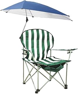 Silla portátil de Camping al Aire Libre a la Sombra del pabellón Silla Plegable Boceto de heces for Pesca de la Playa con la Silla del sostenedor del Paraguas y Taza