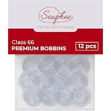 12pcs Sewing Machine Bobbins Clear Class 66 Compatible Singer Bobbins Packaged in Canada - Durable Plastic Bobbin Set