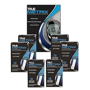 True Metrix Blood Glucose Test Strips 6×50 With Monitor System