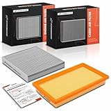 A-Premium 2-PC Engine & Cabin Air Filter with Activated Carbon Compatible with Toyota Camry