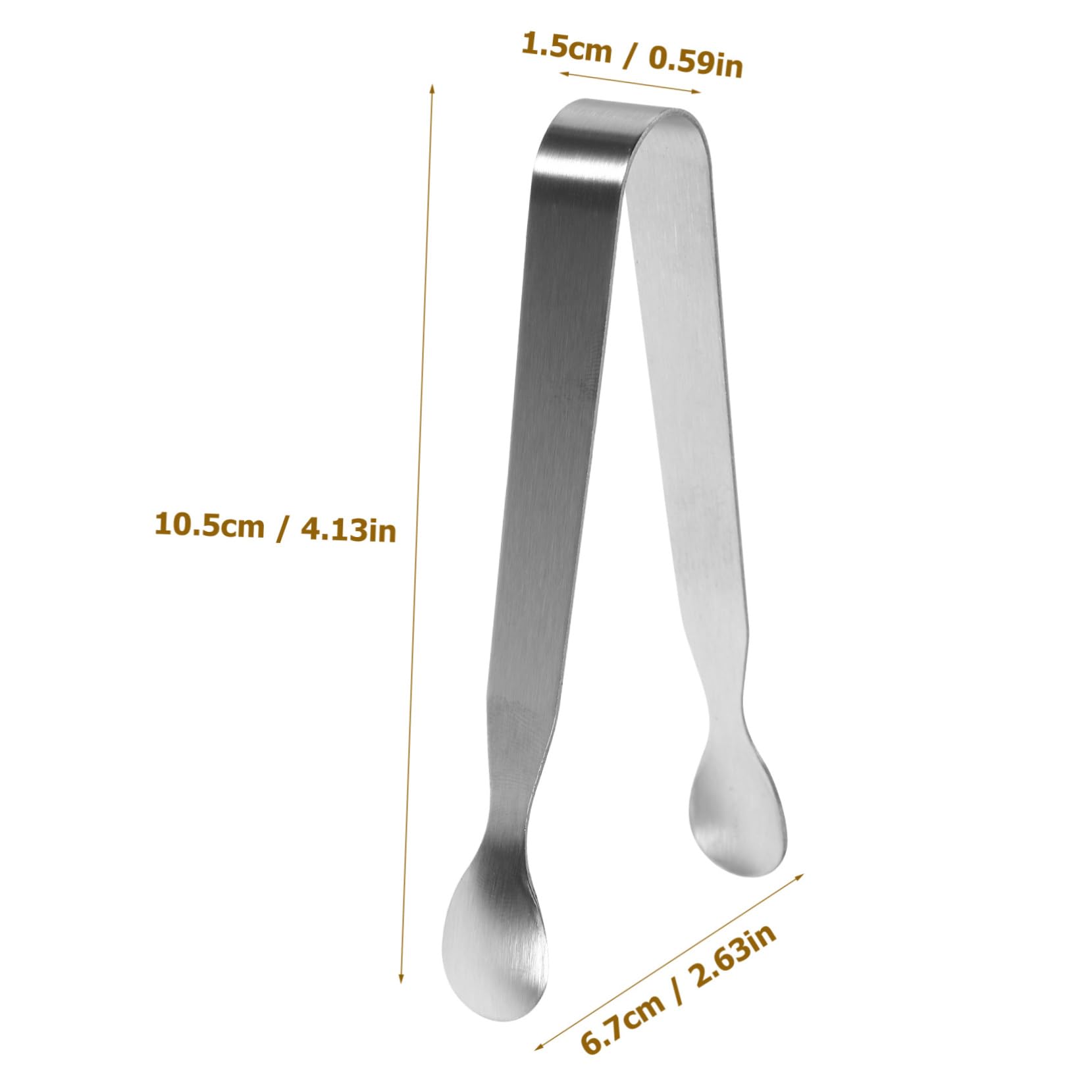 NAMOARLY Stainless Steel Mini Tongs 6 Pack Ice Tongs for Sugar Cubes Perfect for Tea Party