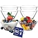 Produktbild LAV Dessertschalen Glas Set 6, 345ml BLEI FREI Glas Schüsseln, Stapelbare Glasschalen, Dessertbecher, Puddingschalen, Dessert Schalen Glas, Salatschüssel, Soßenschalen, Dessert Bowls